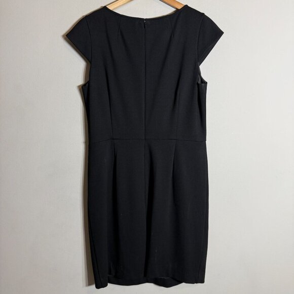 Pendleton Sheath Pencil Knee Length Dress Women's 14 Black Career Professional - Picture 7 of 12